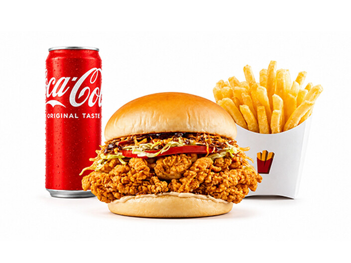 BBQ Toyuq Burger Meal