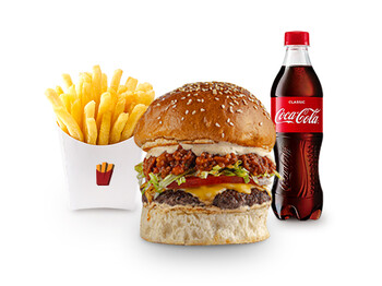 Halz MENU (1 Halz Burger + 1 Fries + 1 Kola və ya 1 Limonad)