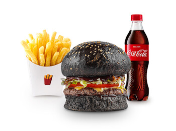 Outlaw Burger MENU (1 Burger + 1 Fries + 1 ola və ya 1 Limonad)