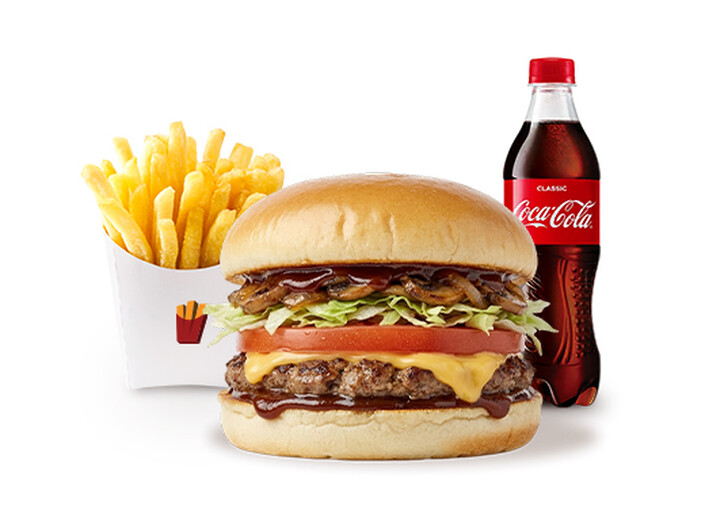 BBQ Çizburger  MENU (1 Burger + 1 Fries + 1 ola və ya 1 Limonad)
